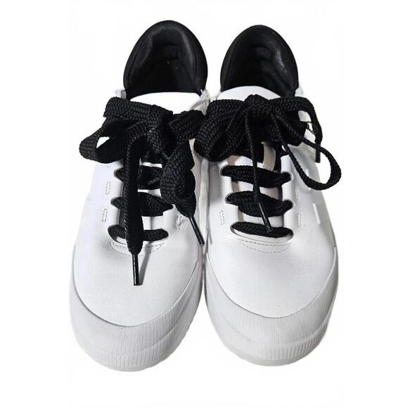 Adidas Women's Court Funk White and Black Sneakers - Picture 2 of 6